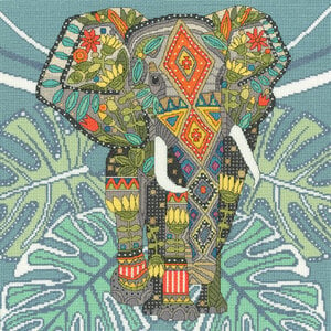 Bothy Threads Borduurpakket Sharon Turner - Jewelled Elephant - Bothy Threads