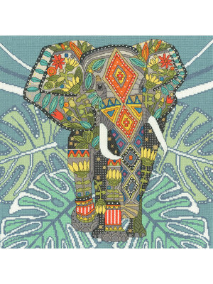 Bothy Threads Borduurpakket Sharon Turner - Jewelled Elephant - Bothy Threads Bothy Threads Borduurpakket Sharon Turner - Jewelled Elephant - Bothy Threads