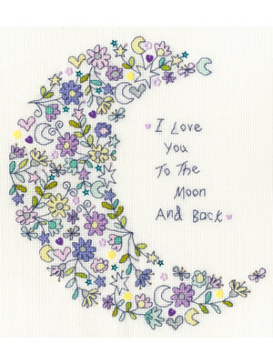 Bothy Threads Borduurpakket Kim Anderson - Love You To The Moon - Bothy Threads Bothy Threads Borduurpakket Kim Anderson - Love You To The Moon - Bothy Threads