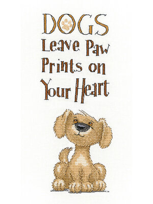 Heritage Crafts Borduurpakket Paw Prints - Heritage Crafts Heritage Crafts Borduurpakket Paw Prints - Heritage Crafts