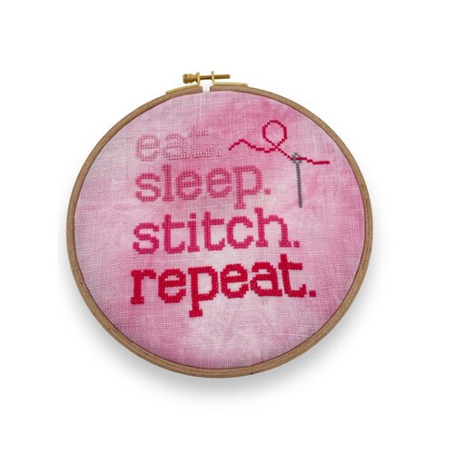 It's Sew Emma Borduurpatroon Eat. Sleep. Stitch.