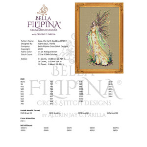 Bella Filipina Designs Speciale Materialen Gaia, the Earth Goddess - Bella Filipina Designs
