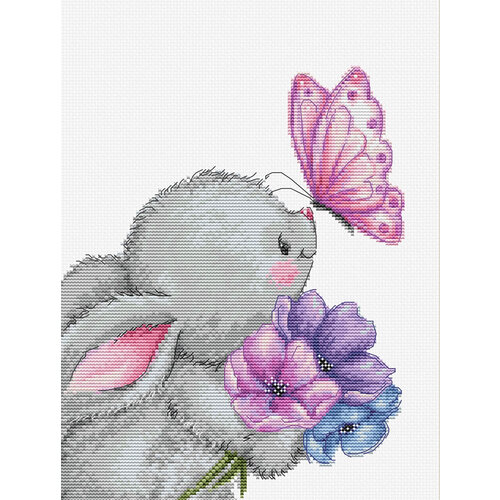 Luca-S Borduurpakket Rabbit and Butterfly - Luca-S