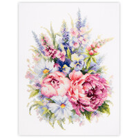 Borduurpakket Bouquet with Peonies - Magic Needle