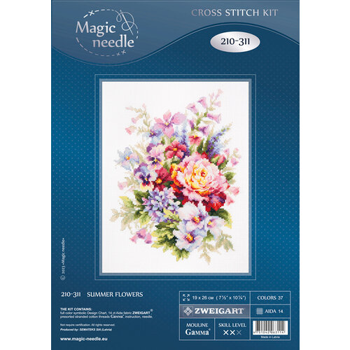 Magic Needle Borduurpakket Summer Flowers - Magic Needle