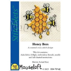 Mouseloft Borduurpakket Honey Bees - Mouseloft