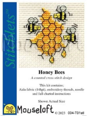 Mouseloft Borduurpakket Honey Bees - Mouseloft