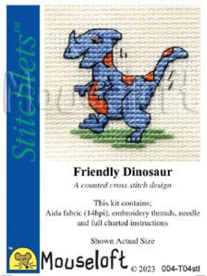 Mouseloft Borduurpakket Friendly Dinosaur - Mouseloft