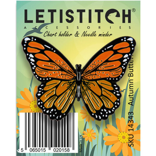 Leti Stitch Needle Minder Autumn Butterfly - Leti Stitch