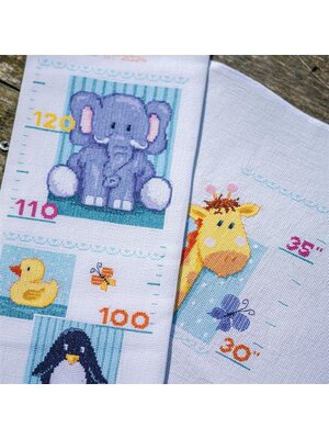 Vervaco Telpakket Meetlat kit Baby diertjes