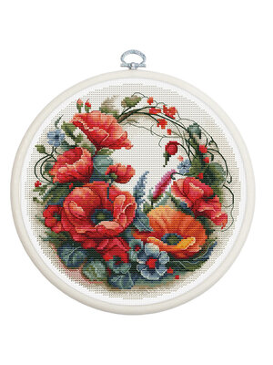 Luca-S Borduurpakket Composition with Poppies - LUCA-S