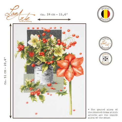 Lanarte Telpakket kit Holly Jolly Amaryllis