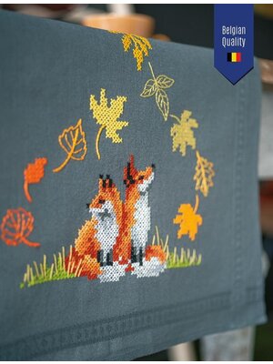 Vervaco Loper kit Vosjes in de herfst