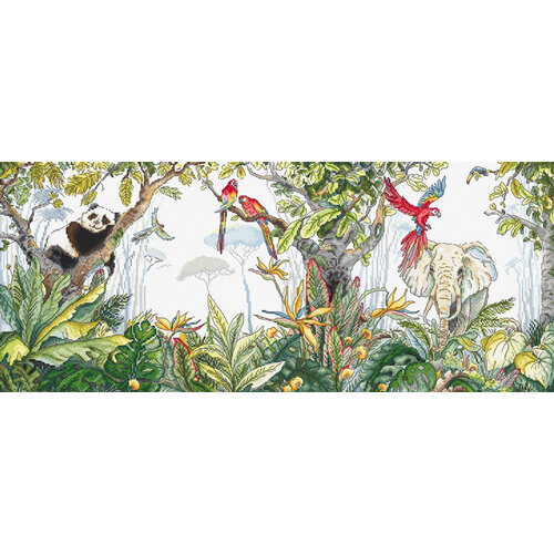 Leti Stitch Borduurpakket Jungle Time - Leti Stitch Leti Stitch Borduurpakket Jungle Time - Leti Stitch