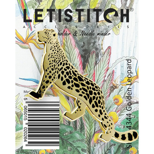 Leti Stitch Needle Minder Golden Leopard - Leti Stitch