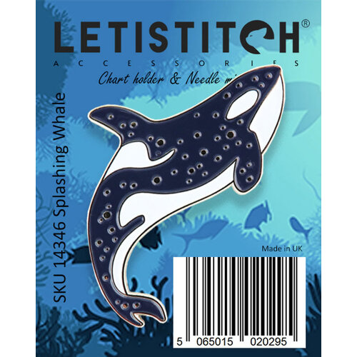 Leti Stitch Needle Minder Splashing  Whale - Leti Stitch