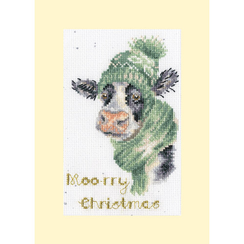 Bothy Threads Borduurpakket Hannah Dale - Moo-rry Christmas - Bothy Threads