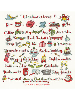 Bothy Threads Borduurpakket Amanda Loverseed - Christmas Is Here! - Bothy Threads