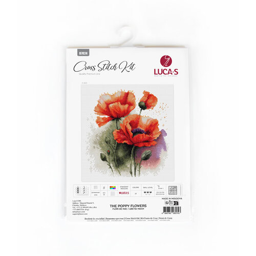 Luca-S Borduurpakket The Poppy Flowers - Luca-S