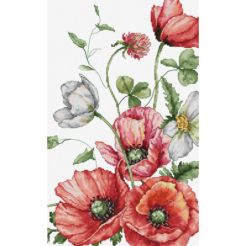 Luca-S Borduurpakket The Field Poppies - Luca-S Luca-S Borduurpakket The Field Poppies - Luca-S