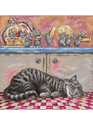 Leti Stitch Borduurpakket When the Cat Sleeps - Leti Stitch