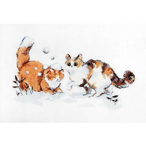 Leti Stitch Borduurpakket Winter Kitties - Leti Stitch Leti Stitch Borduurpakket Winter Kitties - Leti Stitch