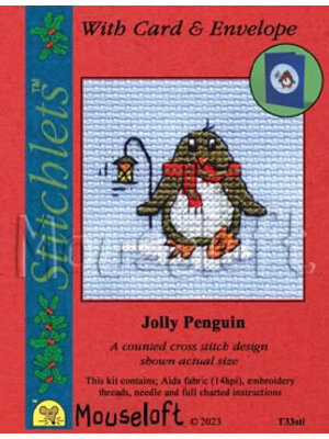 Mouseloft Borduurpakket Jolly Penguin - Mouseloft