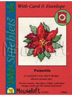 Mouseloft Borduurpakket Poinsettia - Mouseloft