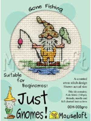 Mouseloft Borduurpakket Gone Fishing - Mouseloft
