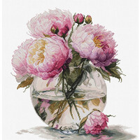 Borduurpakket Bouquet of Peonies - Luca-S