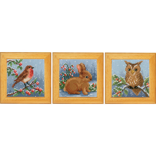 Vervaco Miniatuur kit Winterdieren set van 3