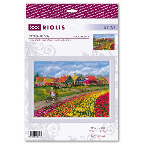 RIOLIS Borduurpakket Tulip Field - RIOLIS
