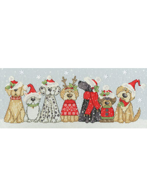 Bothy Threads Borduurpakket Karen Tye Bentley - Holiday Hounds - Bothy Threads