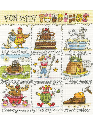 Bothy Threads Borduurpakket Helen Smith - Fun With Puddings - Bothy Threads
