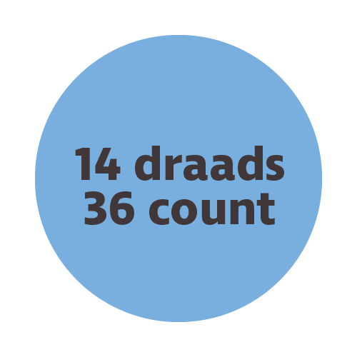 14-draads stoffen - 36 count
