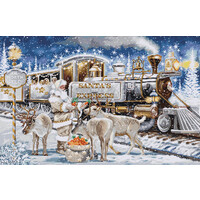 Borduurpakket Santa’s Express White - Luca-S