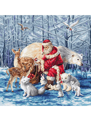 Leti Stitch Borduurpakket Santa and Friends - Leti Stitch