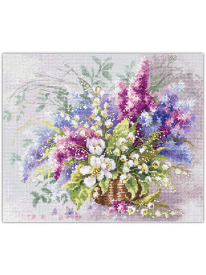 Magic Needle CI Borduurpakket Lilies of the Valley and Lilac - Magic Needle