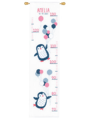 Vervaco Official Telpakket Meetlat kit Hallo pinguin