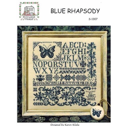 Rosewood Manor Borduurpatroon Rosewood Manor - Blue Rhapsody