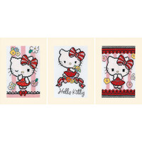 Wenskaart kit Hello Kitty Flower Cuteness set v 3
