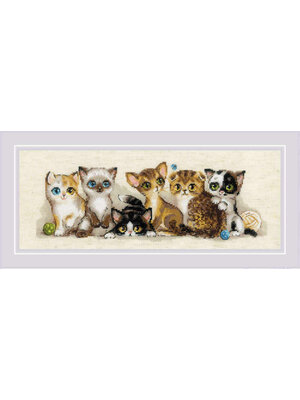 RIOLISf Borduurpakket Kittens - RIOLIS RIOLISf Borduurpakket Kittens - RIOLIS