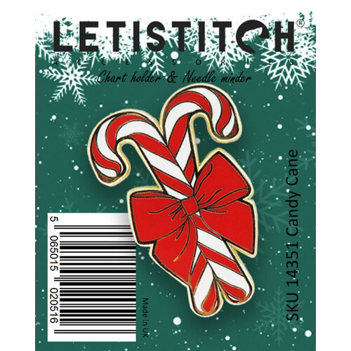 Leti Stitch Needle Minder Candy Cane - Leti Stitch