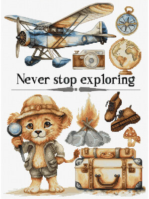 Luca-S Borduurpakket Never Stop Exploring - Luca-S