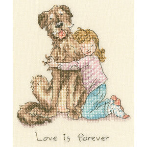 Bothy Threads Borduurpakket Anita Jeram - Love is forever - Bothy Threads