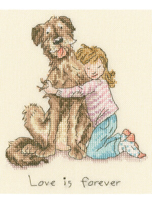 Bothy Threads Borduurpakket Anita Jeram - Love is forever - Bothy Threads