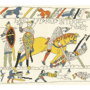 Bothy Threads Borduurpakket Bayeux Tapestry - The Demise Of King Harold - Bothy Threads