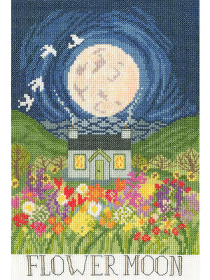 Bothy Threads Borduurpakket Lizzie Spikes - Flower Moon - Bothy Threads