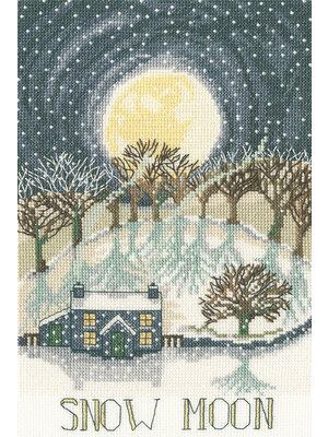 Bothy Threads Borduurpakket Lizzie Spikes - Snow Moon - Bothy Threads