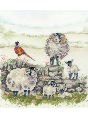 Bothy Threads Borduurpakket Hannah Dale - Green Pastures - Bothy Threads Bothy Threads Borduurpakket Hannah Dale - Green Pastures - Bothy Threads